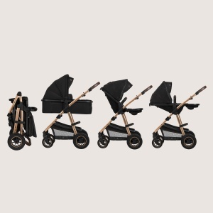 Carucior 2 in 1 LIONELO Amber cu husa si accesorii, pentru nou-nascuti si copii pana la 22 kg - Img 8