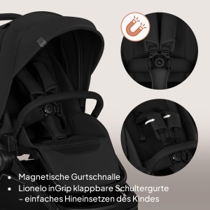 Carucior 2 in 1 Lionelo Freya, pentru copii 0-4 ani, cu husa impermeabila UPF50 - Img 8
