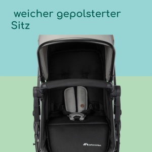 Carucior 3 in 1 Bebeconfort Haze Trio Lux, 0-4 ani, Culoare Gri - Img 6