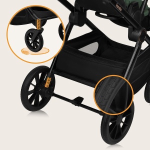 Carucior 3 in 1 Lionelo Layla cu scaun auto i-Size, 0-22 Kg, roti PU - Img 6