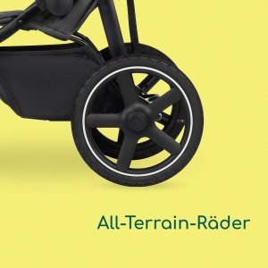 Carucior Bebeconfort Cloudy, 0-4 ani, 22kg, 3 roti all-terrain, Mineral Graphite - Img 4