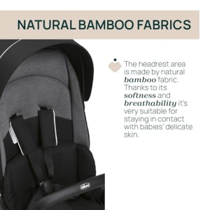 Carucior Chicco One4Ever Lounge Pliabil Modular Spatar Reglabil Material Bambus Max 22 kg - Img 4
