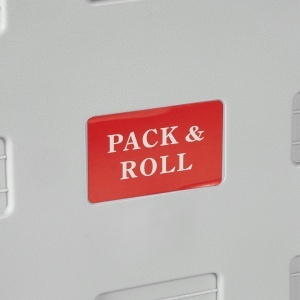 Carucior de cumparaturi Relaxdays, pliabil, capacitate 35 kg, culoare gri deschis - Img 8