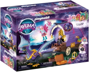 Carucior de jucarie PLAYMOBIL Adventures of Ayuma 71031 cu Phoenix si zane mobile