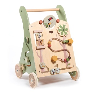 Carucior de mers Tiny Love, 2-in-1, 12 activitati interactive, design natural, 18 luni