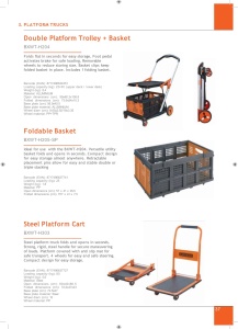 Carucior de transport BLACKDECKER BXWT-H303, max. 80KG, pliabil, 60 x 40 x 80,5 cm - Img 6