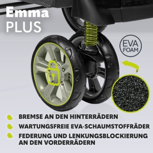 Carucior LIONELO Emma Plus pentru copii pana la 15 kg, cu sistem de inclinare si accesoriu - Img 6