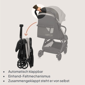 Carucior Lionelo Julie Air, 22 kg, 7.5 kg, pliabil, cu protectie UV - Img 3
