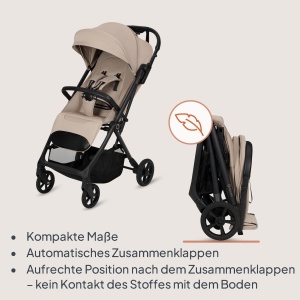 Carucior Lionelo Tansi pentru calatorii, 22 kg, compact, cu sistem de pliere - Img 4