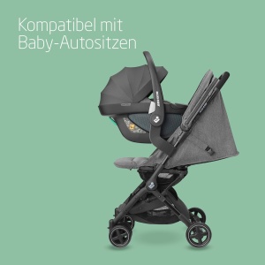 Carucior Maxi-Cosi Lara2 Select Grey Compact si Usor 0-22 kg - Img 7