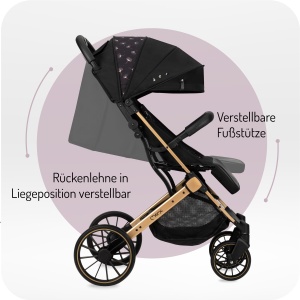 Carucior MoMi Estelle Dakar pentru copii de la 6 luni, 22 kg, pliabil, cu cos de cumparaturi - Img 6