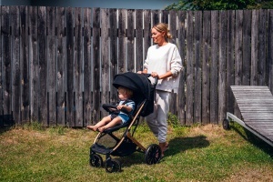 Carucior MoMi ESTELLE DAKAR pentru copii de la 6 luni, 22 kg, roz, pliabil - Img 10