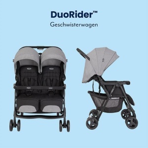 Carucior pentru copii Graco DuoRider, 2 locuri, Steeple Gray, usor si pliabil - Img 4