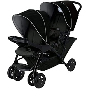 Carucior pentru copii Graco Stadium Duo, 0-15 kg, negrugri, cu maner reglabil