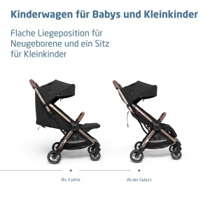 Carucior pentru copii Maxi-Cosi Eva3, 0-4 ani, 0-22 kg, usor si compact, negru - Img 2