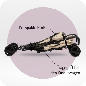 Carucior pentru copii MoMi AKIRA, 5 puncte de siguranta, 8 kg, cu protectie ploaie - Img 4