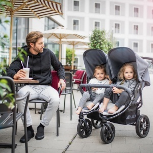Carucior pentru gemeni hauck Roadster Duo SLX, capacitate 2 copii, grisilver - Img 2