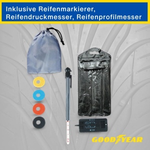 Carucior pentru Roti Goodyear, pentru 4 Roti, Capacitate 100 kg, cu Husa de Protectie - Img 2