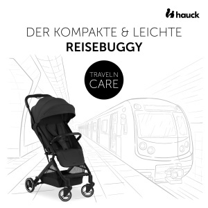 Carucior pliabil hauck Travel N Care, usoar, negru, 22 kg - Img 2