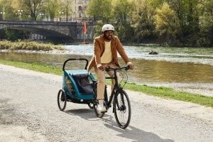 Carucior si bicicleta pentru copii hauck Dryk Duo 2in1, 2 locuri, gri - Img 2