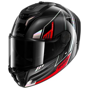 Casca integrala SHARK Spartan RS, negru iridescent cu rosu, XL