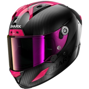 Casca moto SHARK AERON CARBON SKIN Violet Albastru, S