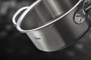 Caserola cu maner Fissler M5 Pro-Ply 16 cm, inox 1810, capac metalic - Img 7