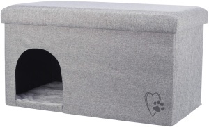 Caserola pentru pisici TRIXIE Kimy, 72 x 40 x 40 cm, culoare gri deschis