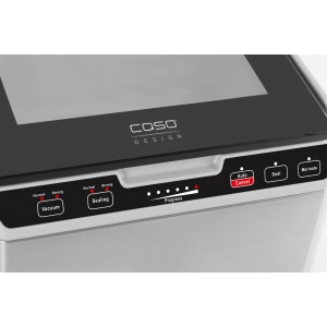 Caso VacuChef 40 - Aparat de etansare cu vid cu camera din otel inoxidabil, camera de vid 3L 70 litri/minut, sudura dubla, vid reglabil si timp de sudare, 1417 - Img 4