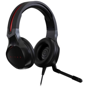 Casti audio Acer Nitro Gaming, 50mm, 100 dB, negru-rosu - Img 2