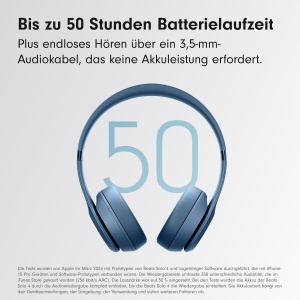 Casti audio Beats Solo 4, Bluetooth, 50 ore autonomie, albastru - Img 3