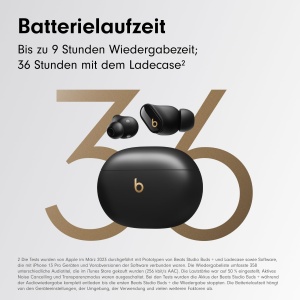 Casti audio Beats Studio Buds , Noise Cancelling, Bluetooth, NegruGold - Img 4
