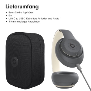 Casti audio Beats Studio Pro, Bluetooth, Noise Cancelling, Sandgrau - Img 5
