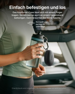 Casti audio Belkin SoundForm ActiveFit, Bluetooth, 36 ore autonomie, waterproof, negru - Img 6