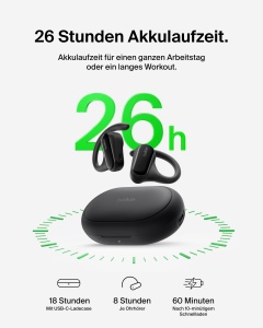 Casti audio Belkin SoundForm ClearFit, Bluetooth, waterproof, negru - Img 3