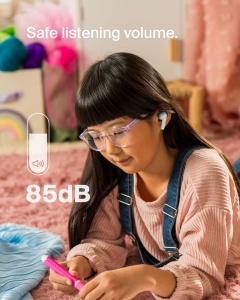 Casti audio Belkin SoundForm Nano 2 pentru copii, Bluetooth 5.3, 28 ore autonomie, Alb - Img 3