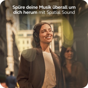 Casti audio Bluetooth Jabra Evolve3 85, cu microfon, ANC adaptiv, autonomie 25 ore, Negru - Img 4