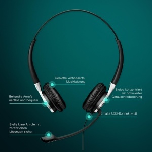 Casti audio EPOS Impact 660 ANC USB - cu reducerea zgomotului, optimizate pentru birou - Img 2