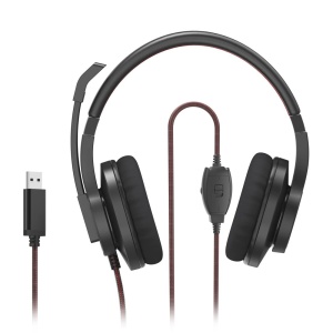 Casti audio Hama HS-USB400 V2, cu microfon, USB, 2m cablu, negru - Img 9