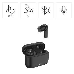 Casti audio Hama Passion Clear II, TWS, ANC, USB-C, Negre - Img 2