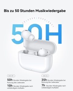 Casti audio HUAWEI FreeBuds SE 4 ANC, 50 ore autonomie, alb - Img 3