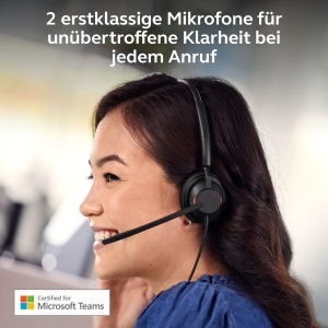 Casti audio Jabra Engage 40 cu microfon, cablu, mono, negru, noise cancelling - Img 3