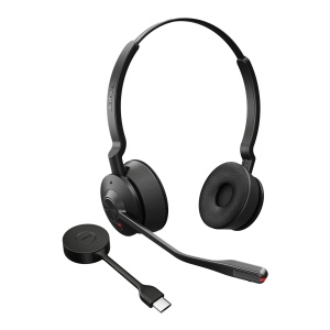 Casti audio Jabra Engage 55 SE Stereo, wireless, cu adaptor USB-C, confortabile - Img 2