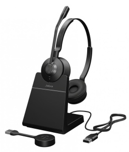 Casti audio Jabra Engage 55, wireless, cu DECT, adaptor USB-A