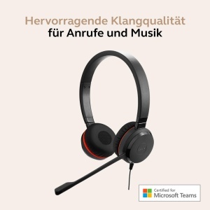 Casti audio Jabra Evolve 20 SE, cu USB-CA, cu microfon si anulare zgomot, negru - Img 3