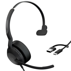 Casti audio Jabra Evolve2 50, USB-AUSB-C, Mono, cu ANC si confort sporit