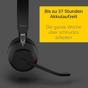 Casti audio Jabra Evolve2 65, mono, Bluetooth 5.0, noise cancelling, negru - Img 6
