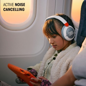 Casti audio JBL Junior 470 NC, Bluetooth, Noise Cancelling, Alb - Img 4