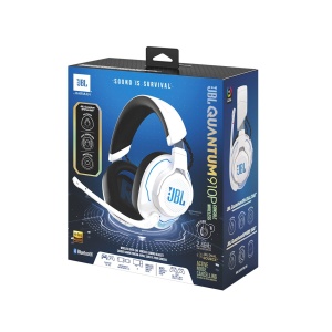 Casti audio JBL Quantum 910P, Over-Ear, 39 ore autonomie, Culoare alba - Img 5