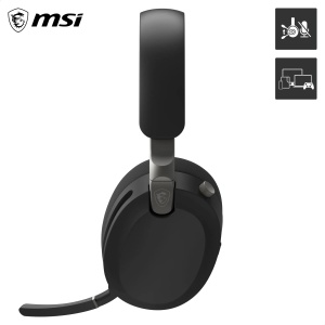 Casti audio MSI Maestro 500 wireless Bluetooth, negru, cu microfon si ANC - Img 3